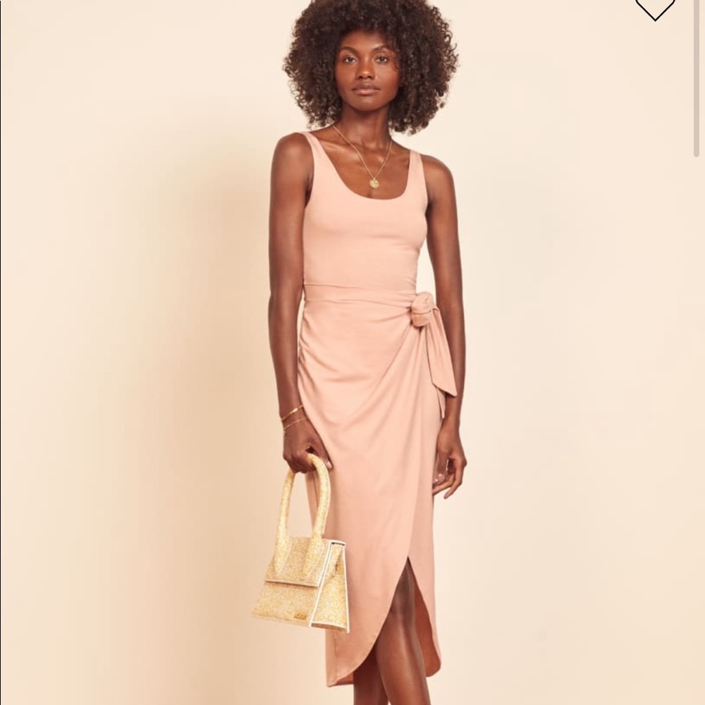 Reformation Kaila Dress (Blush Pink)